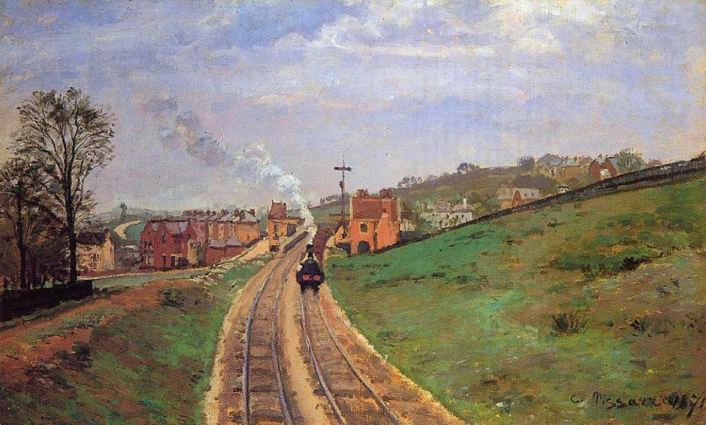 Camille Pissarro - Lordship Lane Station, Dulwich (1871)