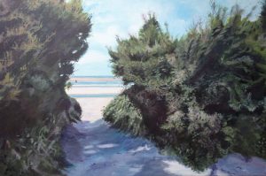 West Wittering. Acrylics on canvas - 50 x 76 cm.